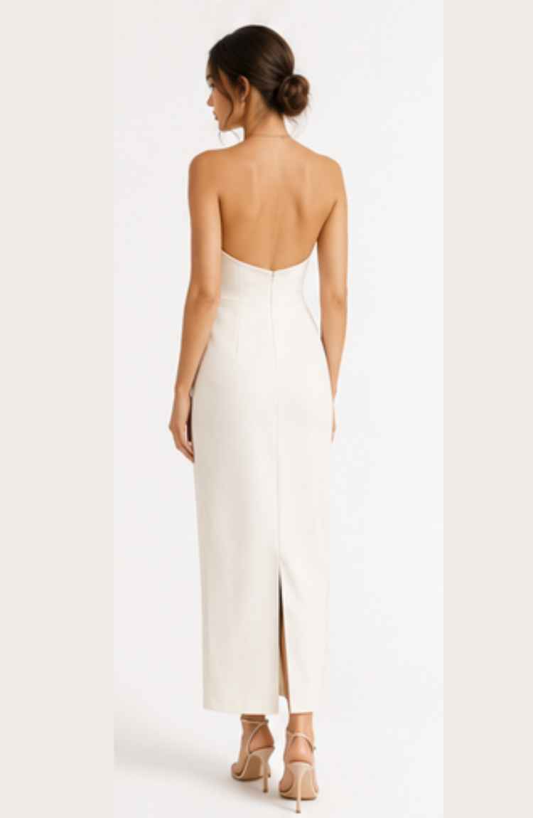 Elea Draped Midi Dress - Image 3