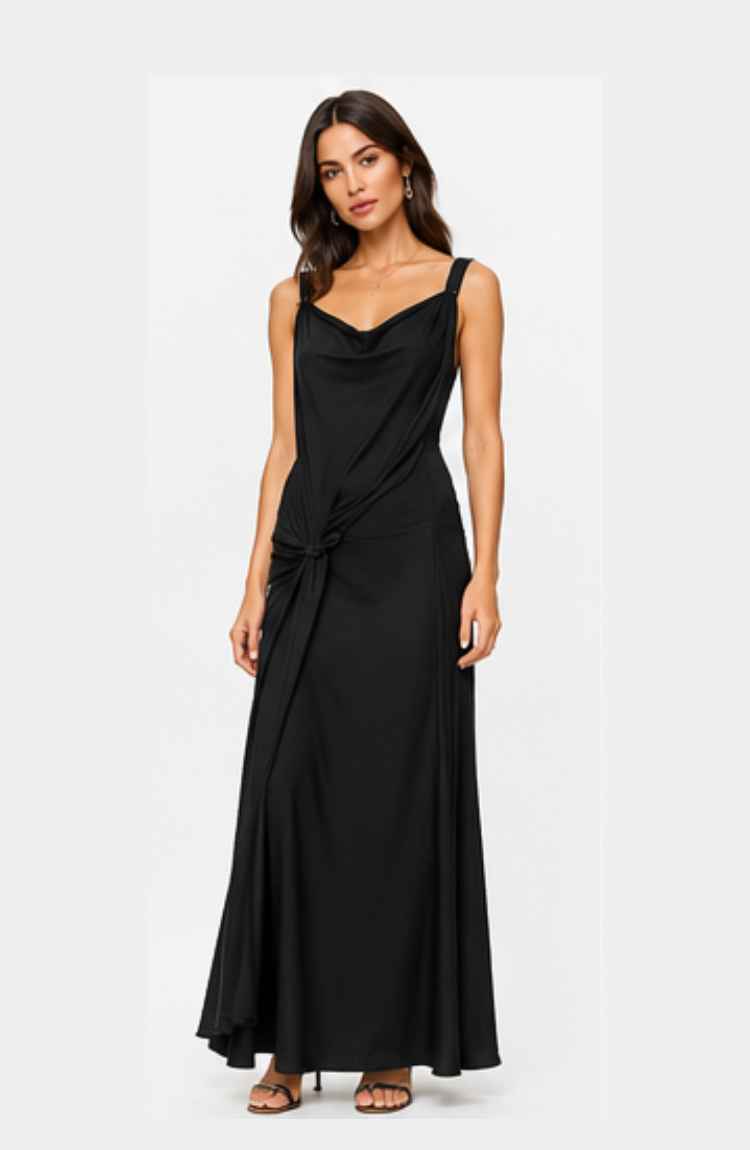 The Horizon Satin Dress - Image 9