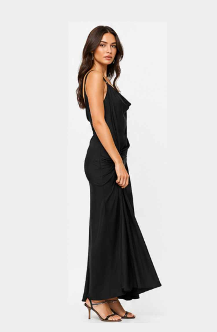 The Horizon Satin Dress - Image 6