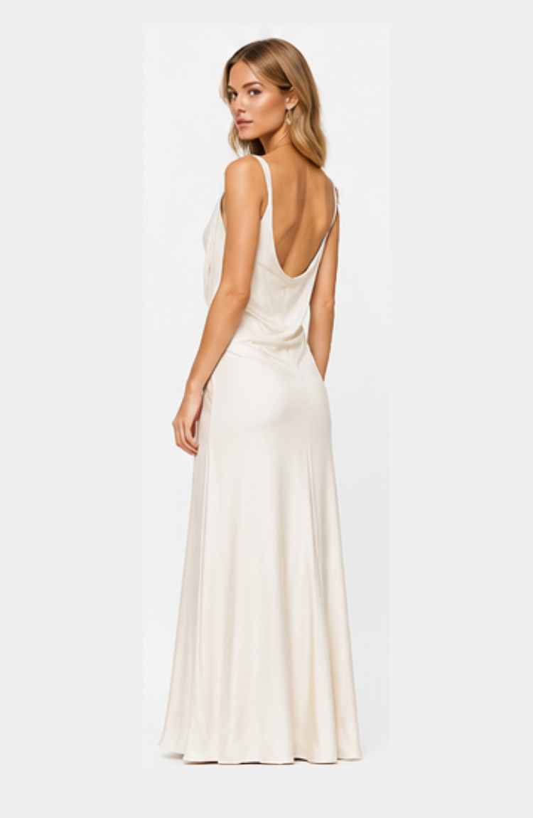 The Horizon Satin Dress - Image 4
