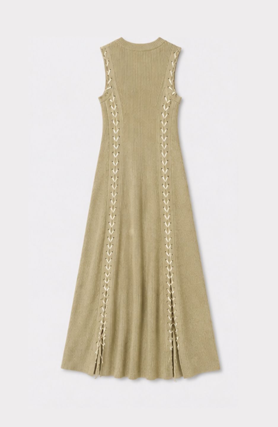 Lorena Lace-Up Midi Dress - Image 3